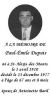 Carte mortuaire de Paul-Émile Dupuis