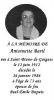 Carte mortuaire d'Antoinette Baril