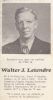 Carte mortuaire de Walter J. Letendre