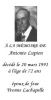 Carte mortuaire de Antonio Lupien