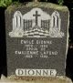 Pierre tombale de Émile Dionne et Émilienne Lafond