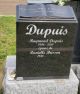 Pierre tombale de Raymond Dupuis